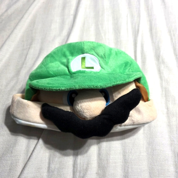 Vintage Luigi Head Hat Rare Nintendo Donkey Kong Luigi Mario Nes